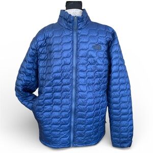 The North Face Men's Thermoball Blue Puffer Jacket